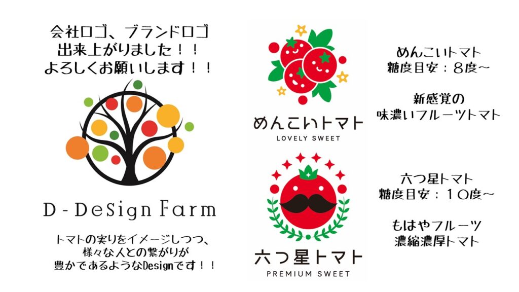 会社ロゴ ブランドロゴが決まりました D Design Farm